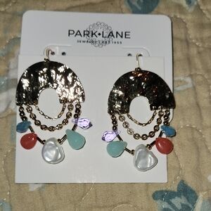 Park Lane Gold Earrings with Colorful Beads